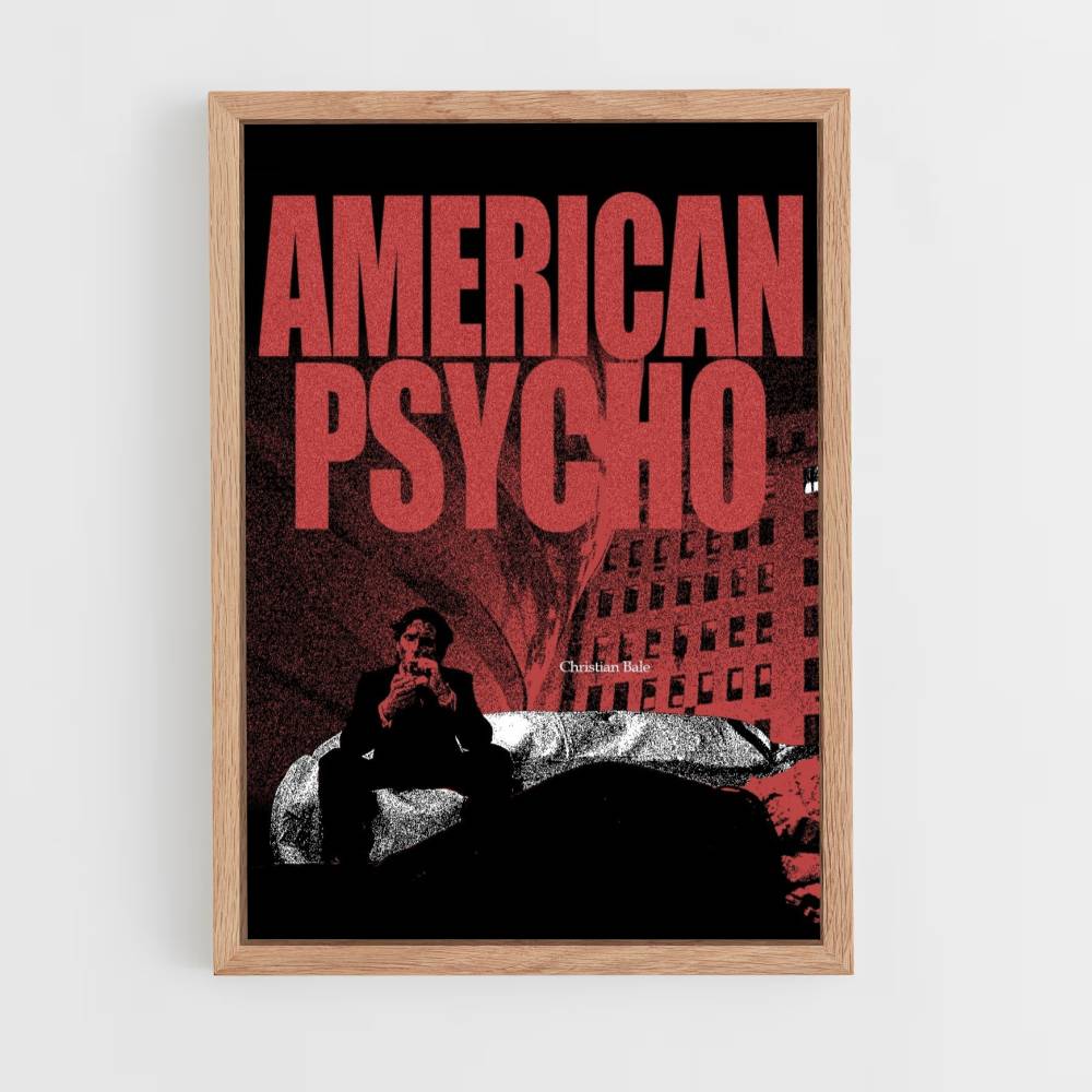 Poster American Psycho Red