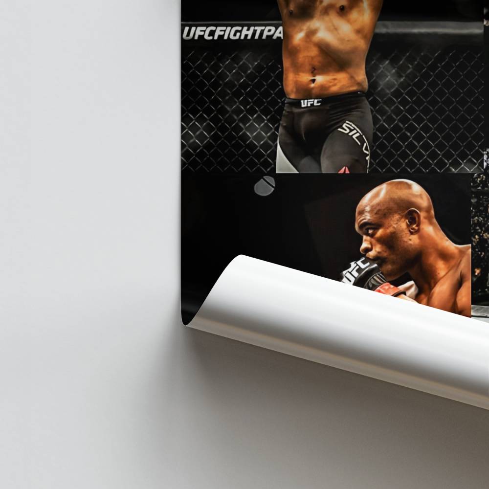 Anderson Silva Collage Poster