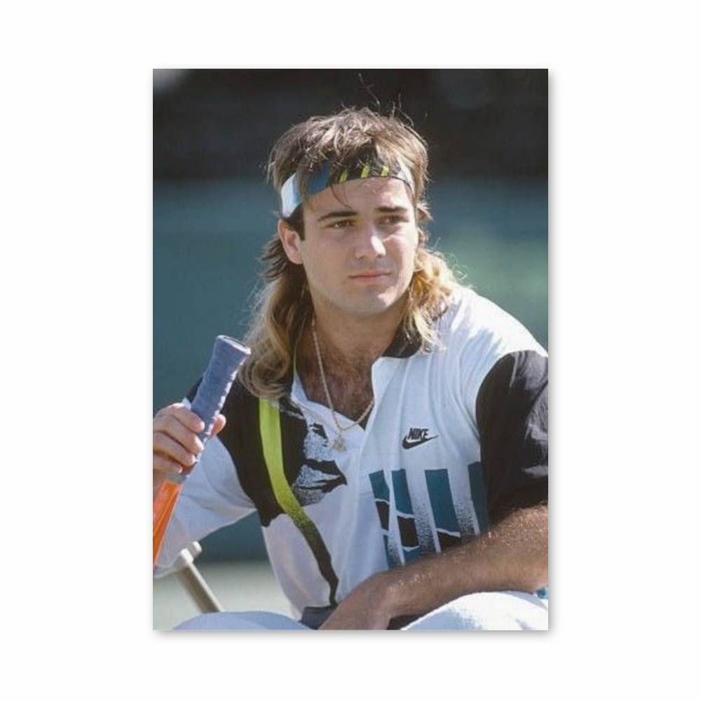 Poster Andre Agassi Retro