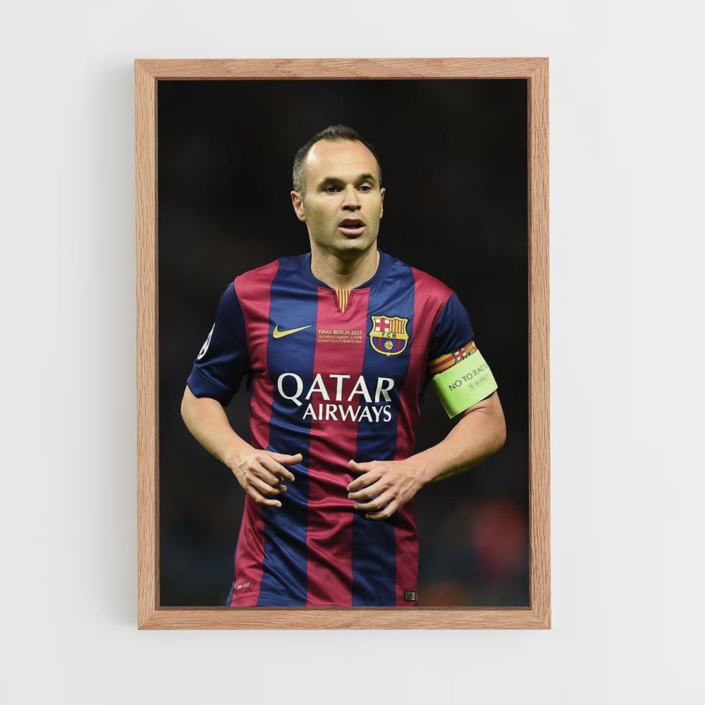 Poster Andrés Iniesta Barcelona