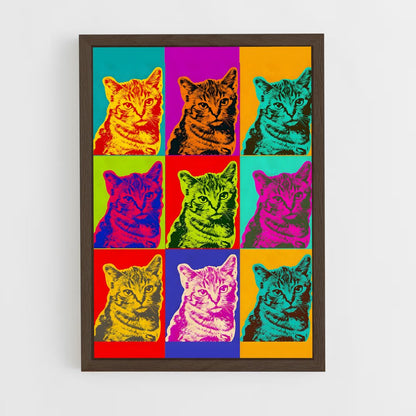 andy-warhol-1 cadre Bois foncé