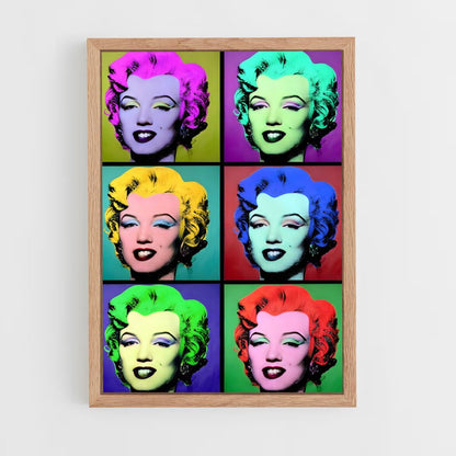 andy-warhol-2 cadre Bois clair