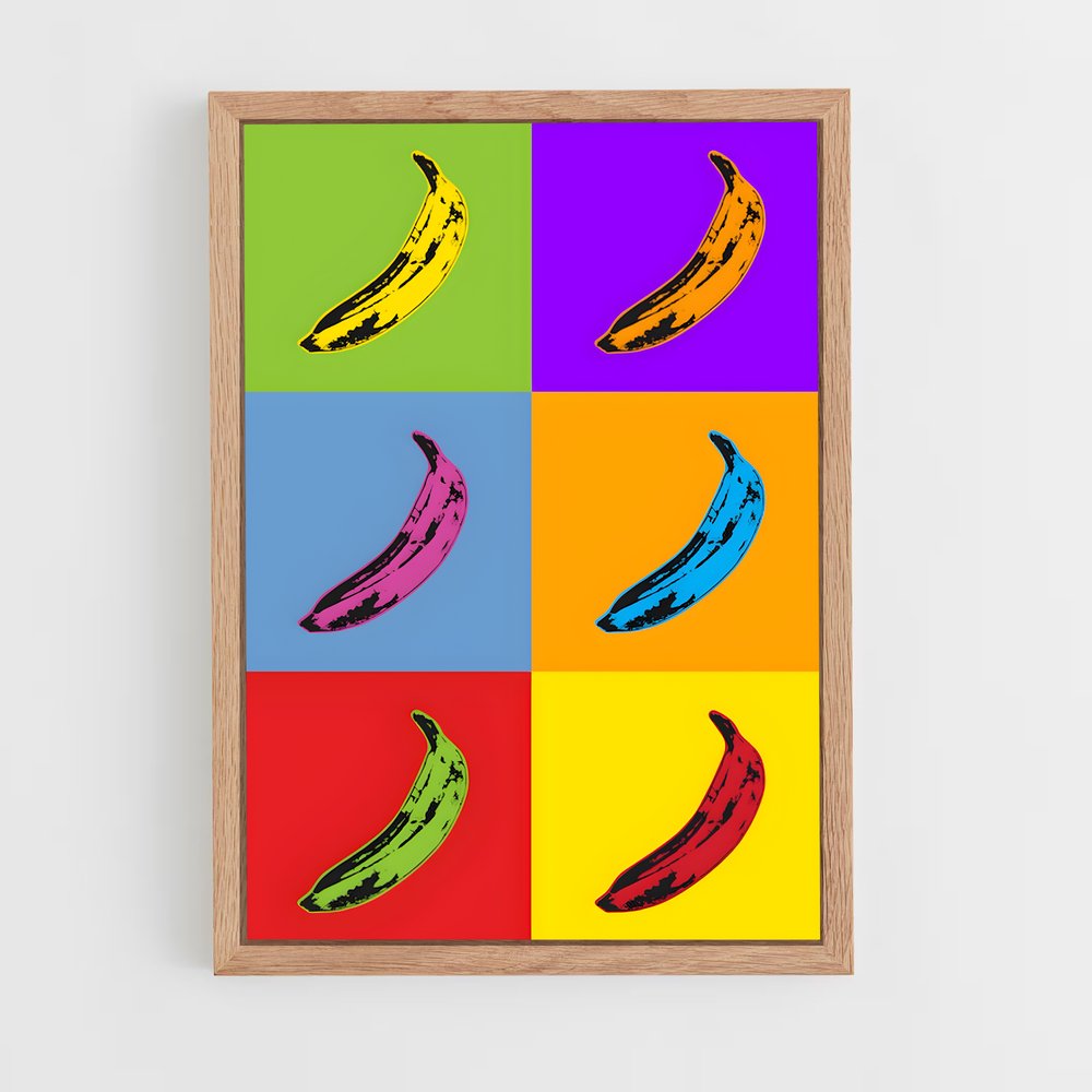 andy-warhol-4 cadre Bois clair