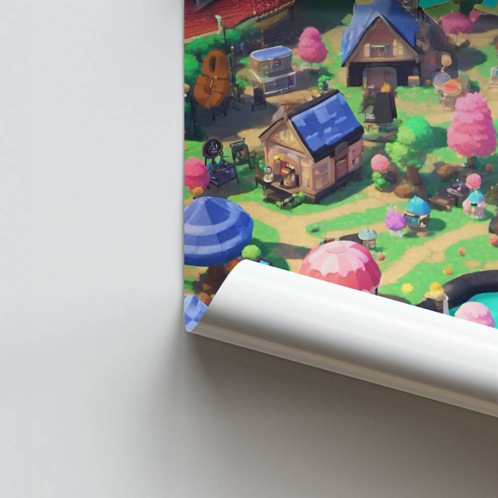 Poster Animal Crossing Village