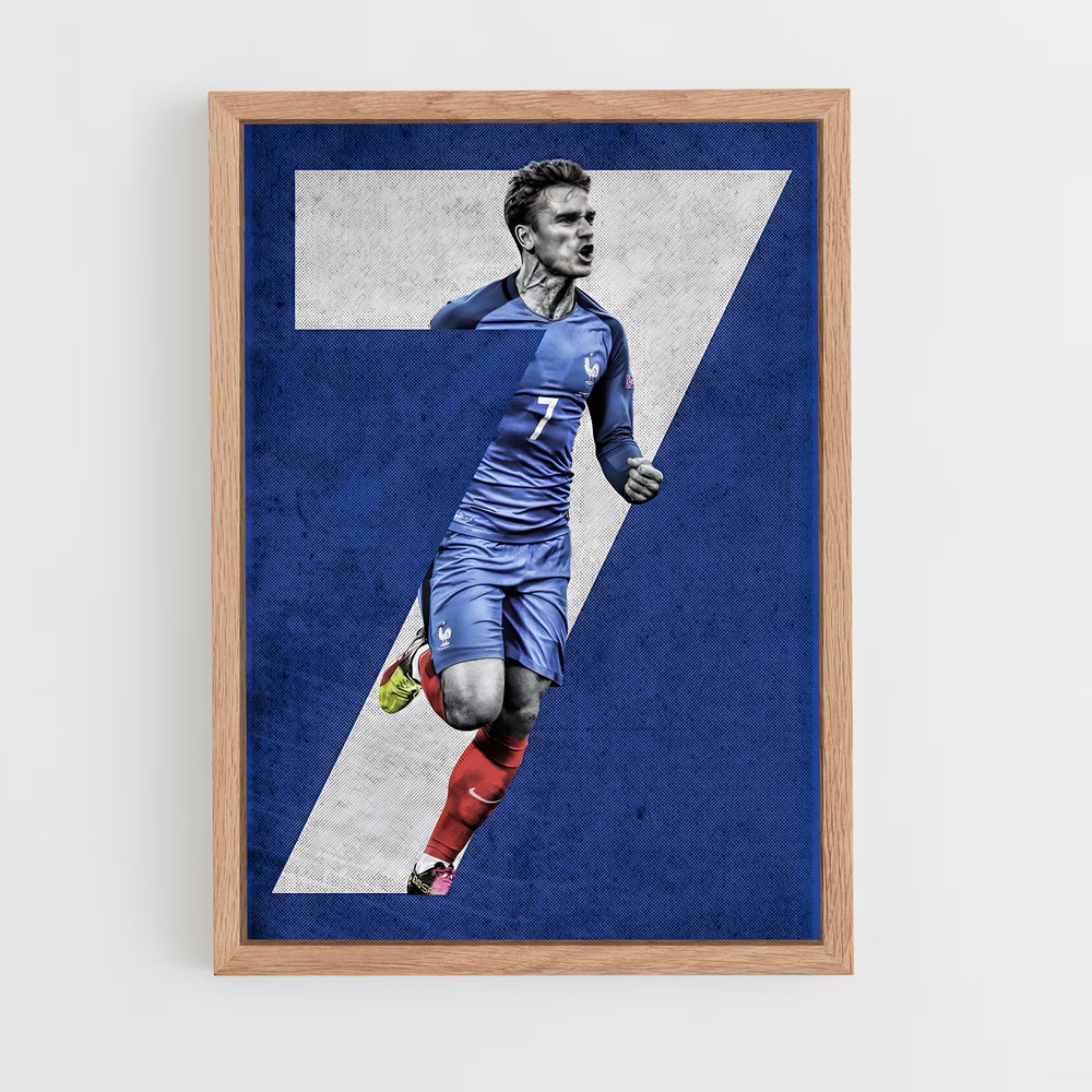 antoine-griezmann-3 cadre Bois clair