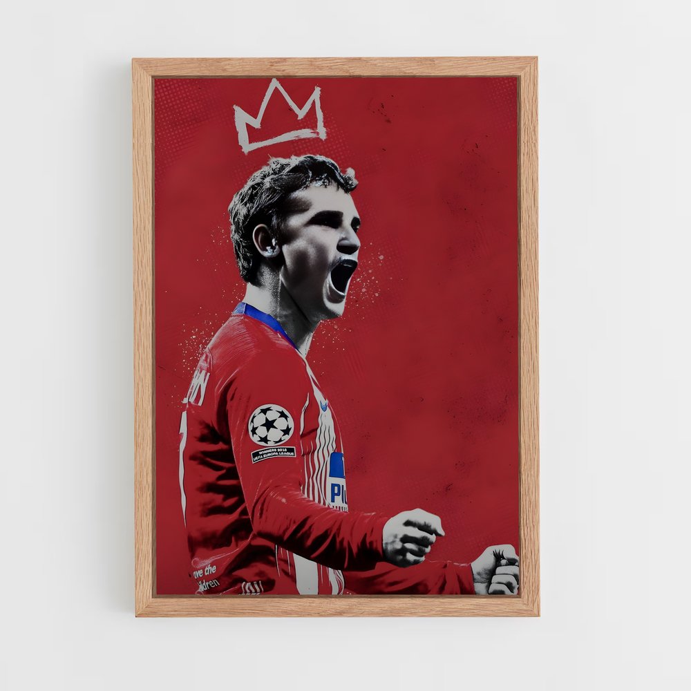 antoine-griezmann-7 cadre Bois clair