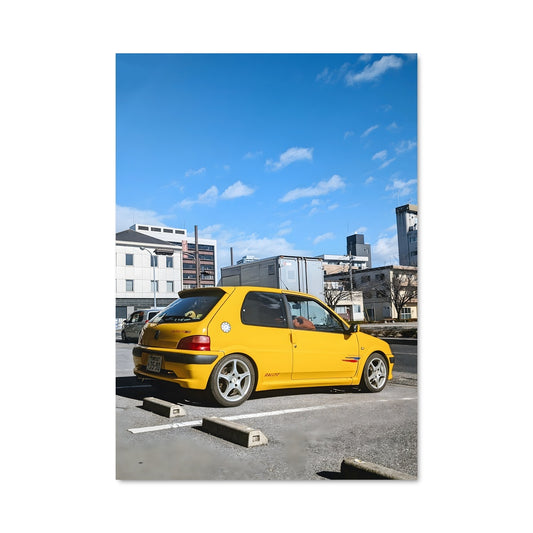 Poster Jaune Sportif