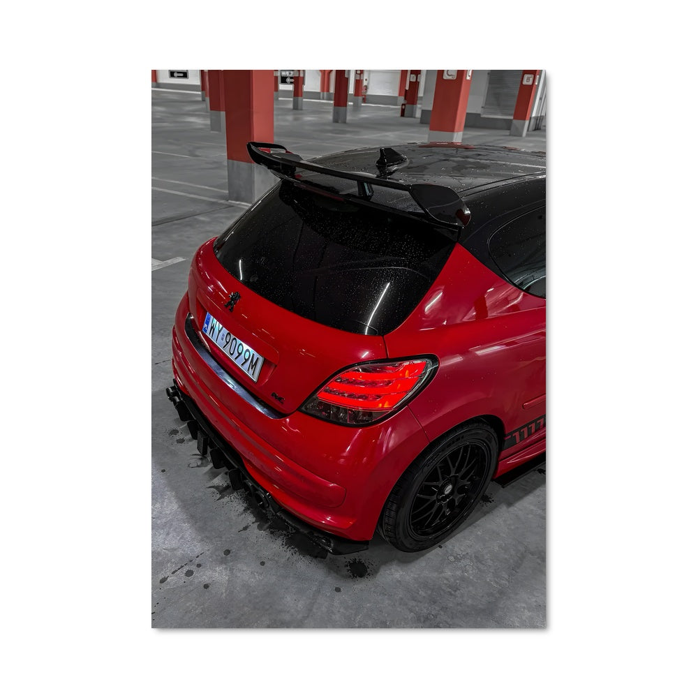 Poster Performance Rouge