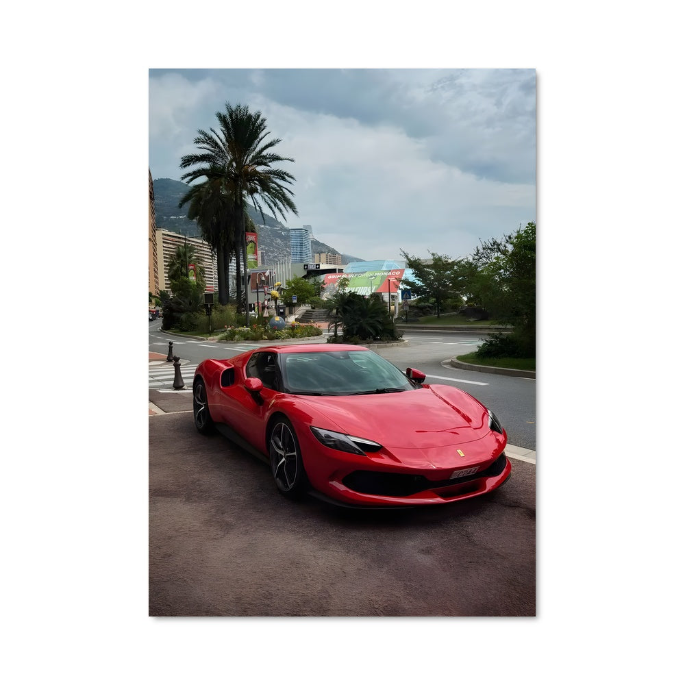 Poster Ferrari en Ville