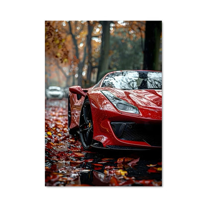Poster Ferrari dans les Bois