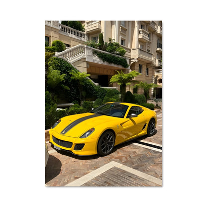Poster Ferrari à l'Arrêt