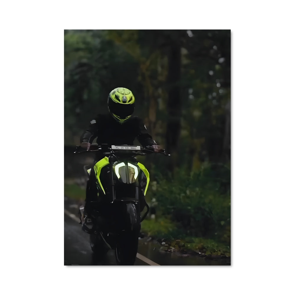 Poster Route Éclaboussée