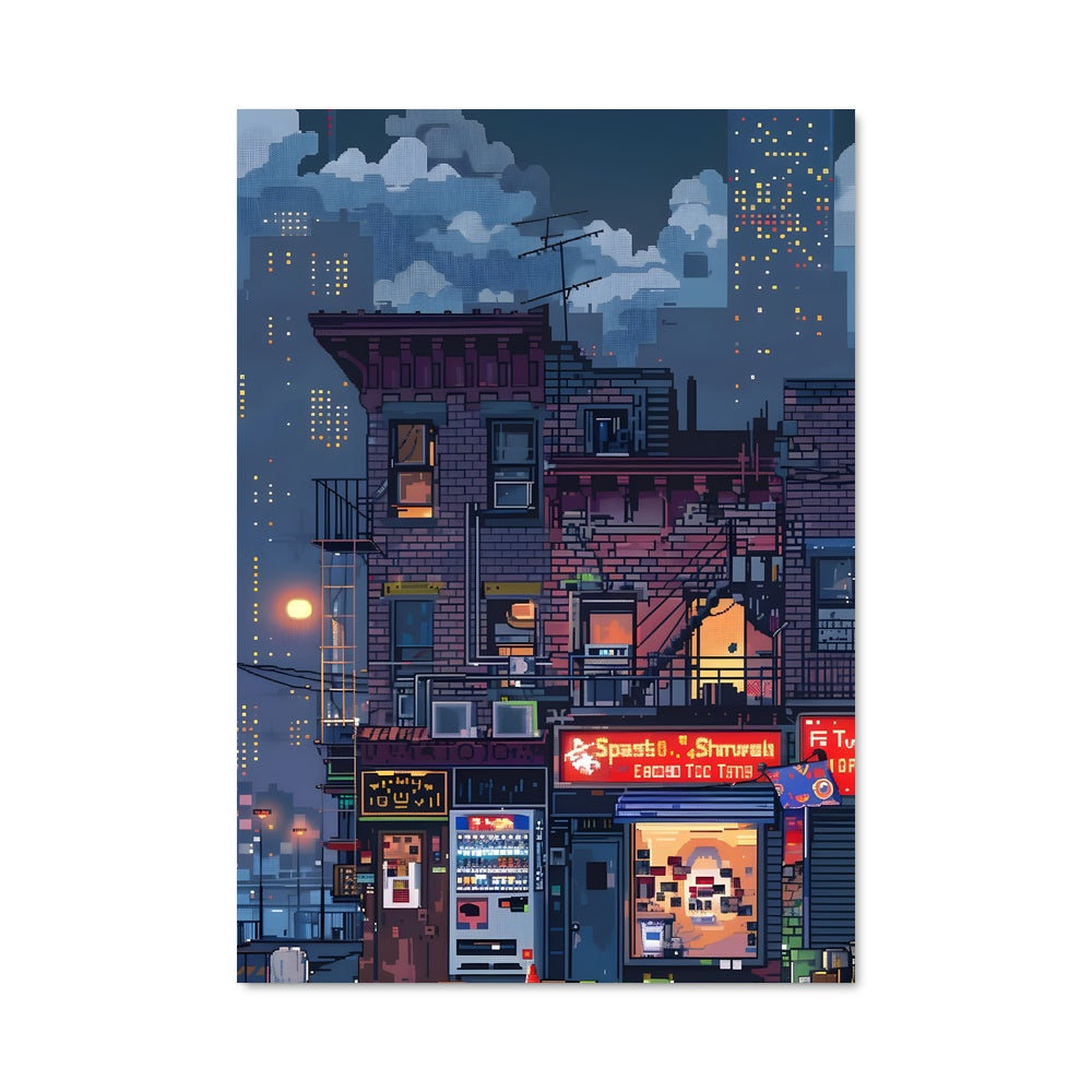 Poster City Pixel Rush