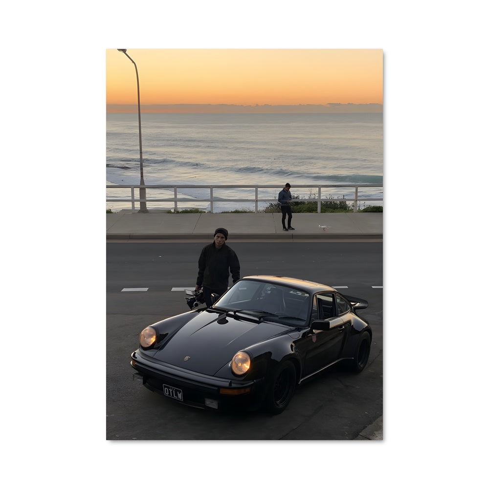 Poster L'Homme et la Porsche