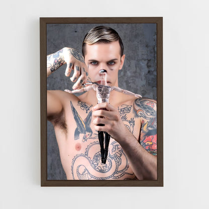 ap-achille lauro-5 cadre Bois foncé