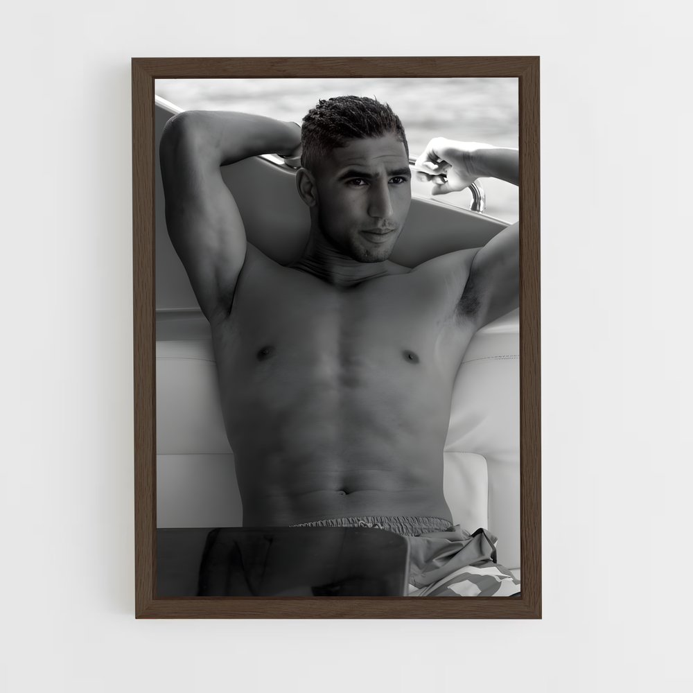 ap-achraf hakimi-6 cadre Bois foncé