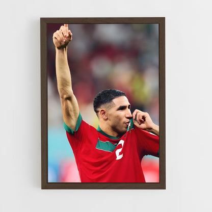 ap-achraf hakimi-9 cadre Bois foncé