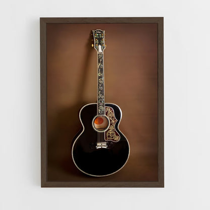 ap-acoustic guitar-2 cadre Bois foncé