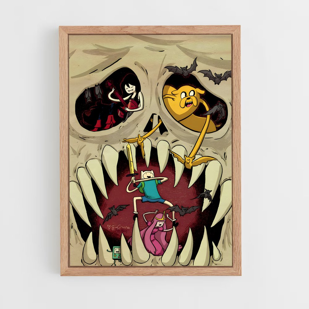 ap-adventure time-15 cadre Bois clair
