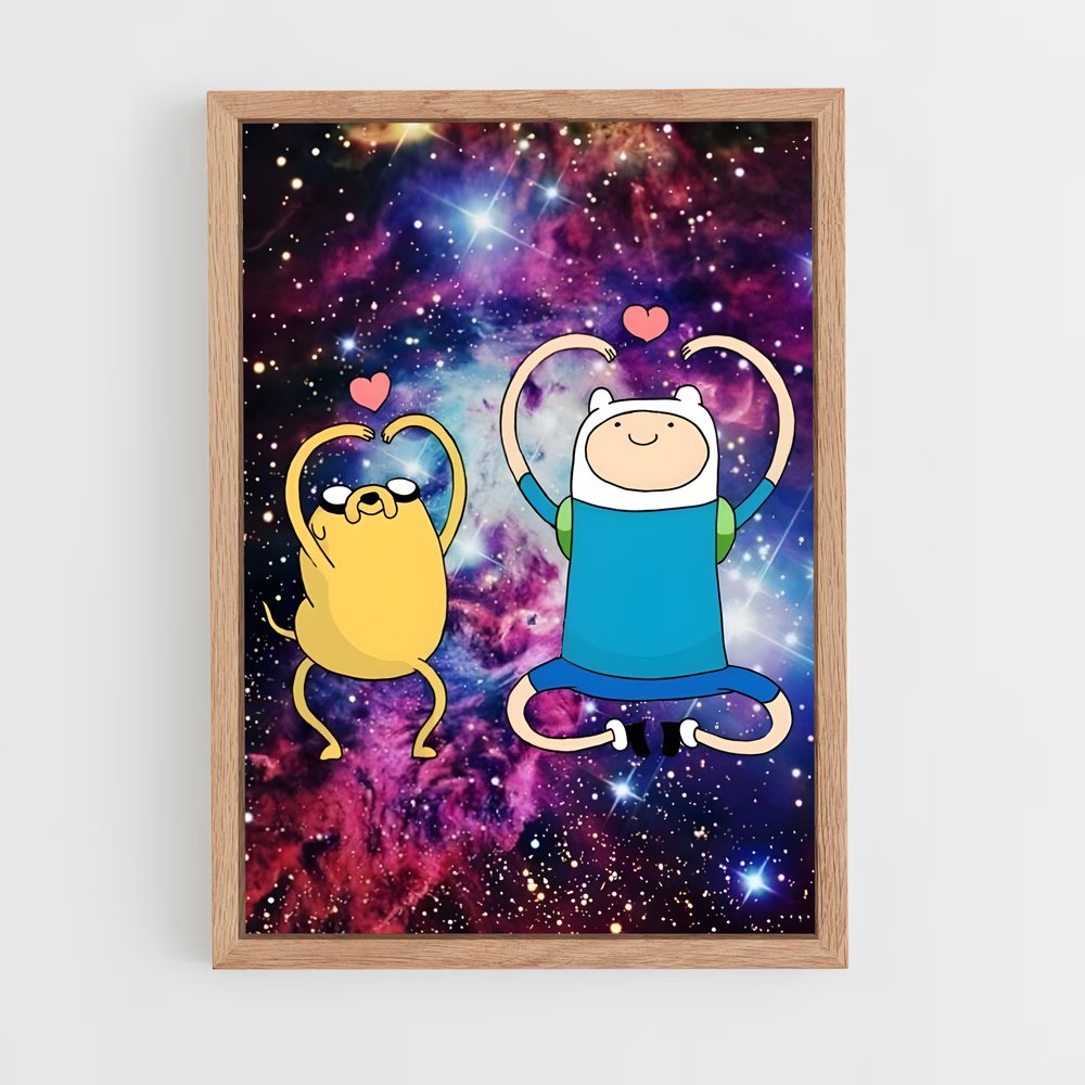 ap-adventure time-16 cadre Bois clair