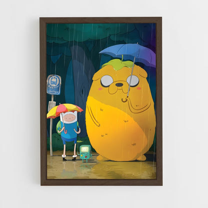 ap-adventure time-5 cadre Bois foncé
