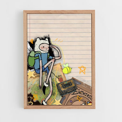 ap-adventure time-7 cadre Bois clair
