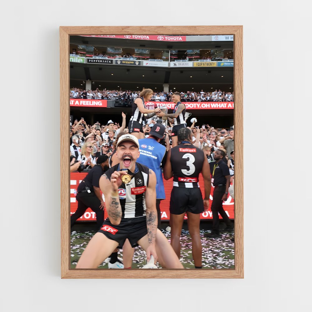 ap-afl grand final-5 cadre Bois clair