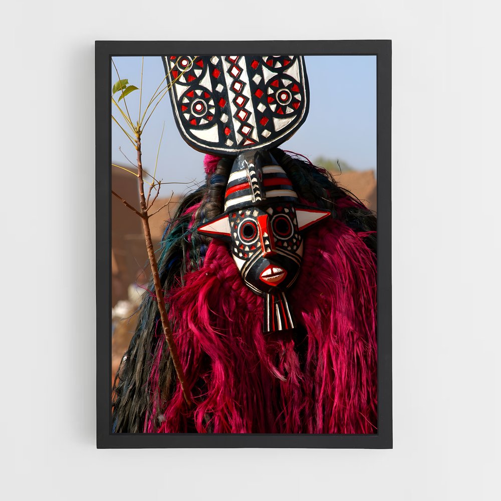 ap-african masks-4 cadre Noir