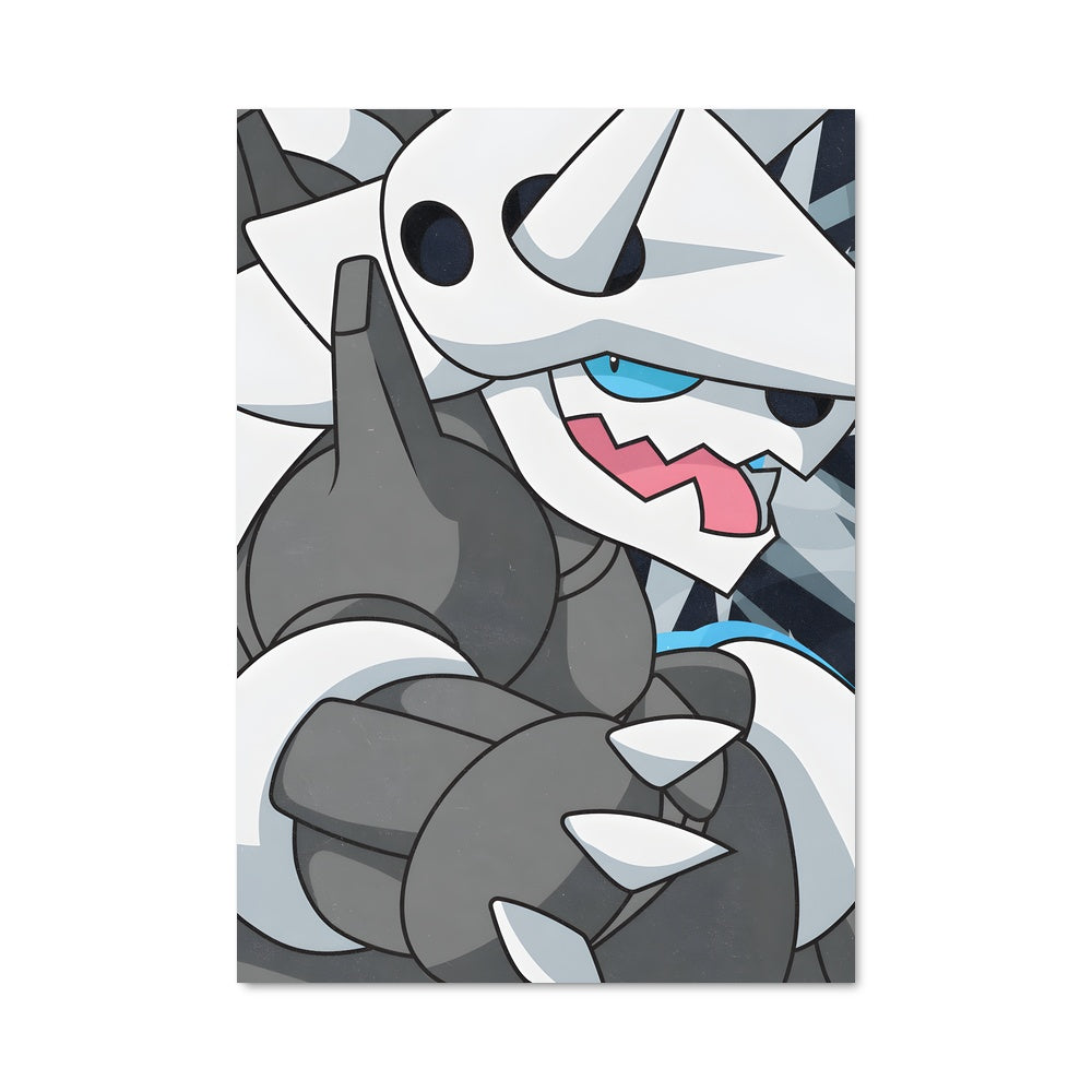Poster Aggron Noir et Blanc
