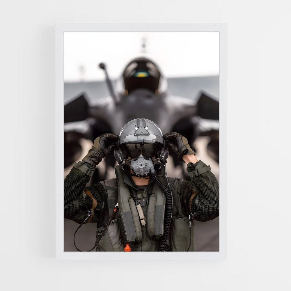 ap-air force pilot-1 cadre Blanc