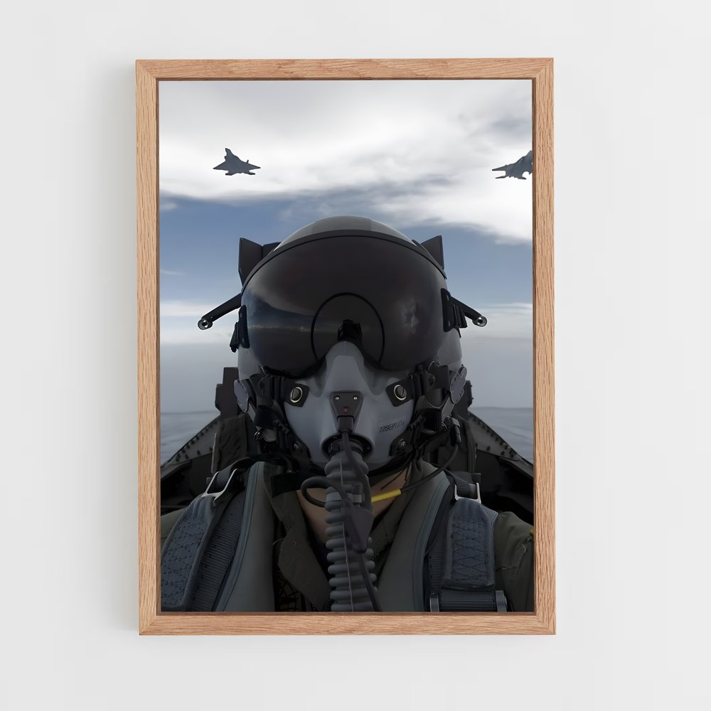 ap-air force pilot-2 cadre Bois clair