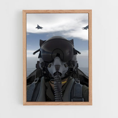 ap-air force pilot-2 cadre Bois clair