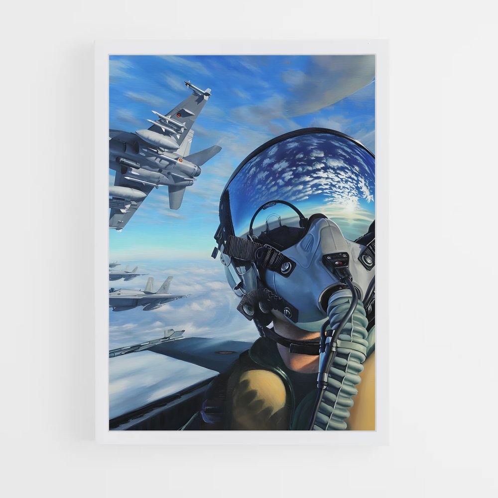 ap-air force pilot-4 cadre Blanc