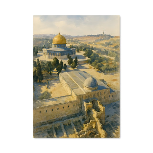 Poster Vue Céleste de Jérusalem