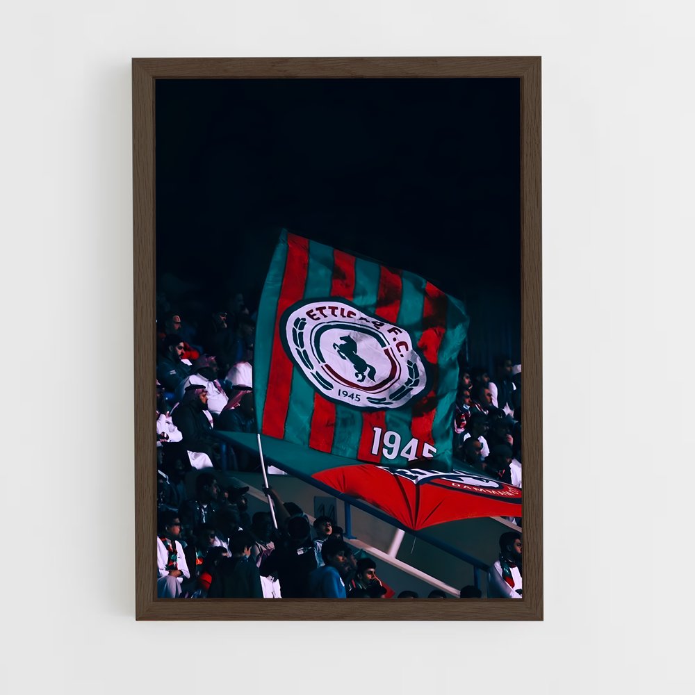 ap-al ettifaq fc-1 cadre Bois foncé