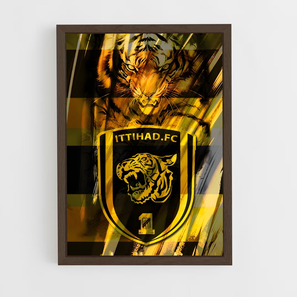 ap-al ittihad fc-2 cadre Bois foncé