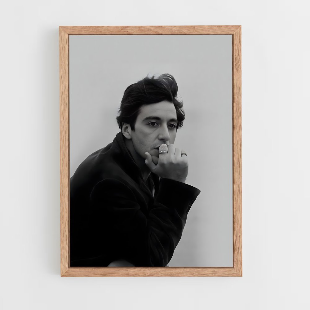 ap-al pacino-6 cadre Bois clair