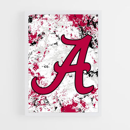 ap-alabama crimson tide-4 cadre Blanc