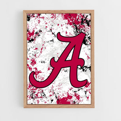 ap-alabama crimson tide-4 cadre Bois clair