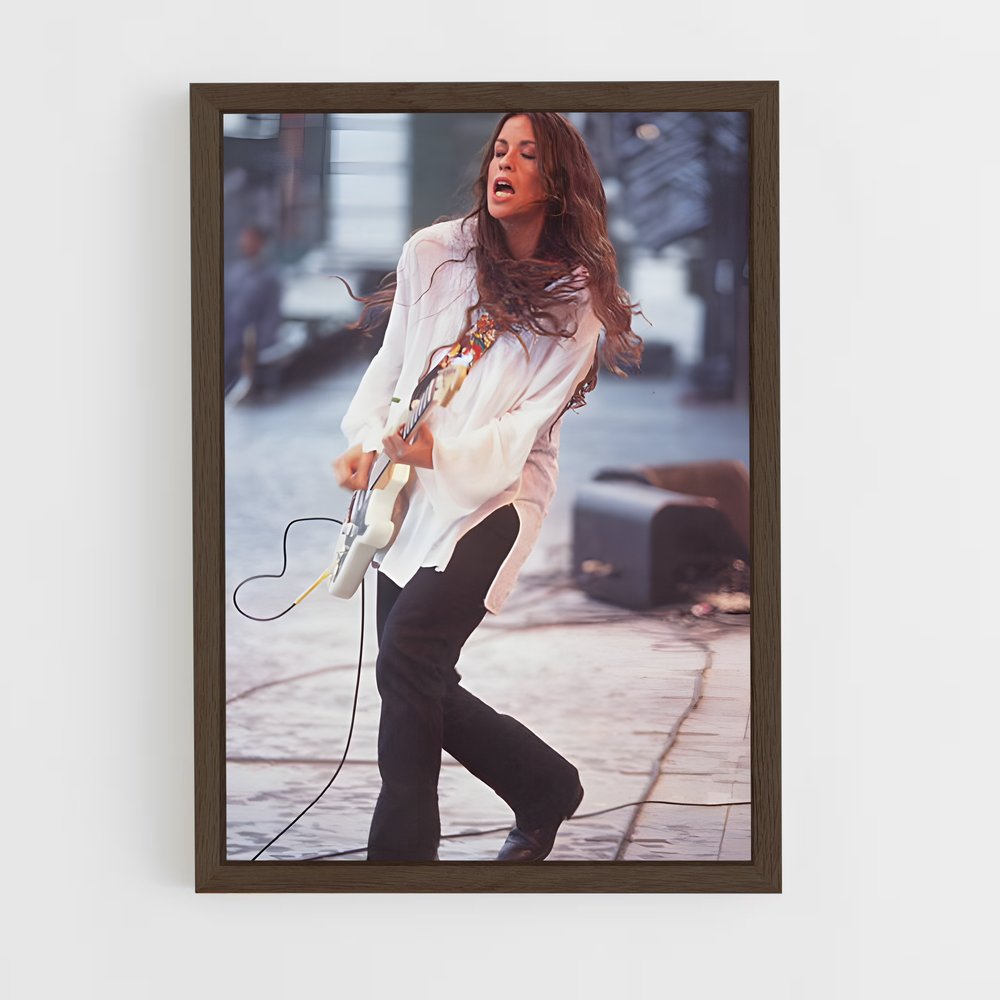 ap-alanis morissette-2 cadre Bois foncé