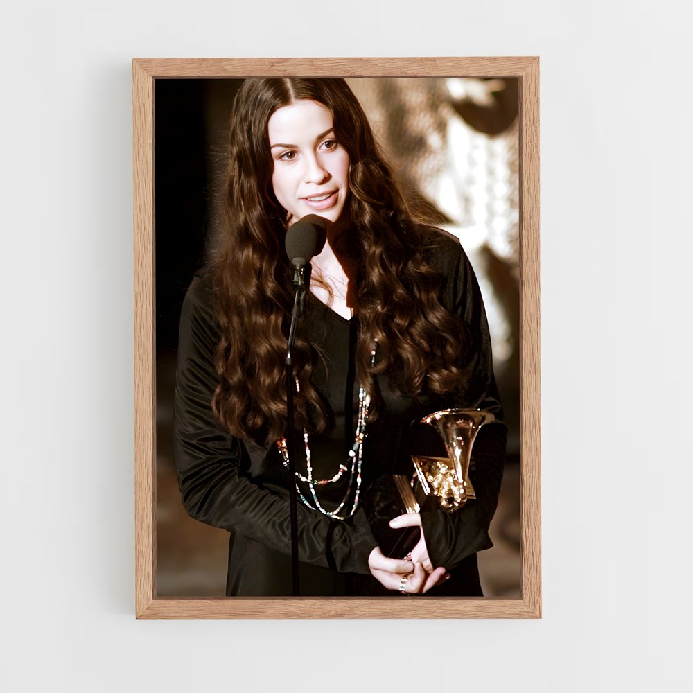 ap-alanis morissette-5 cadre Bois clair