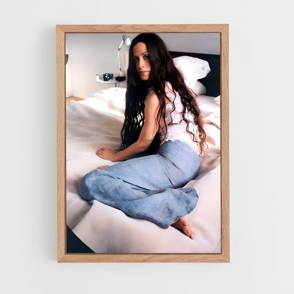 ap-alanis morissette-6 cadre Bois clair