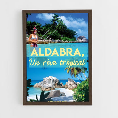 ap-aldabra atoll-2 cadre Bois foncé