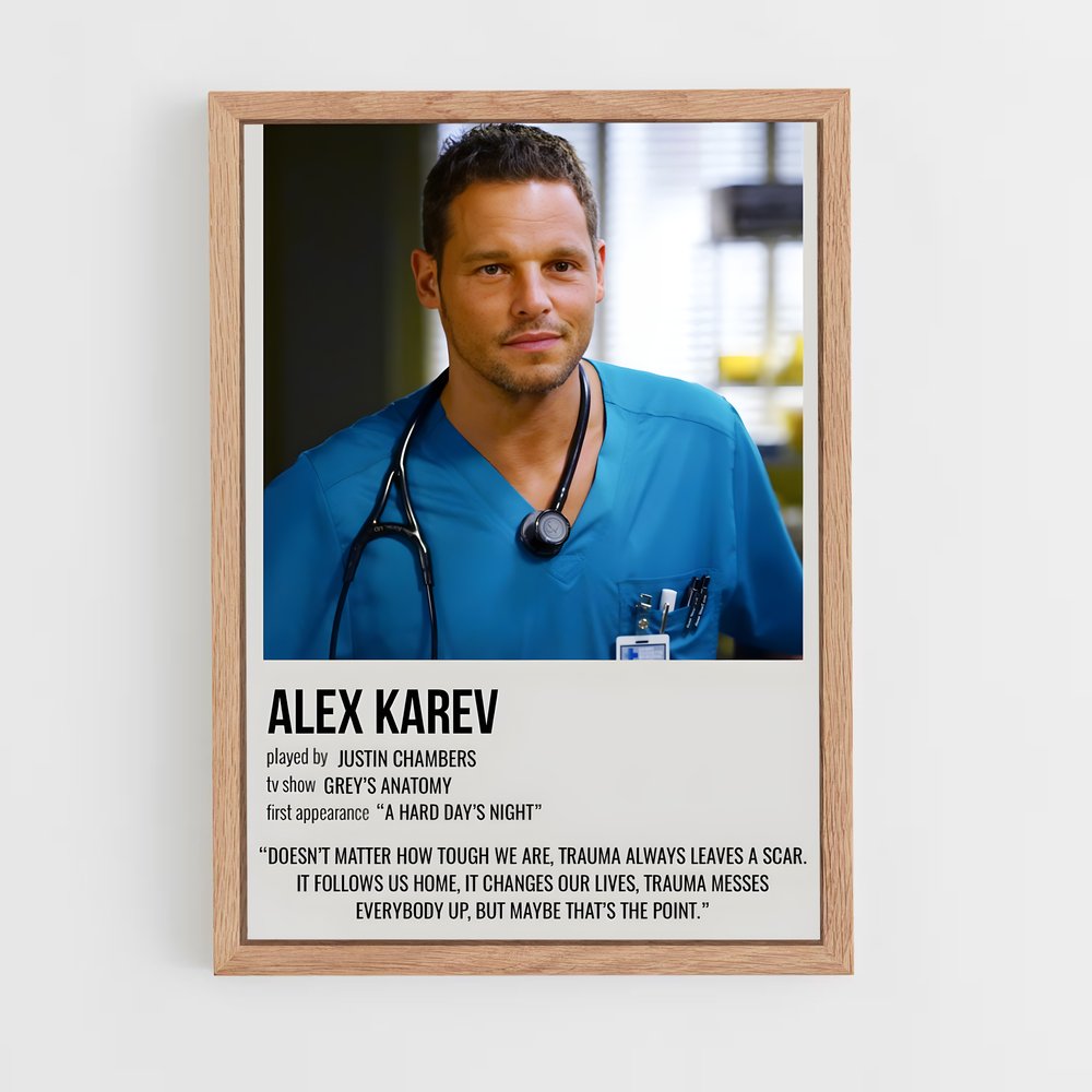 ap-alex karev-4 cadre Bois clair