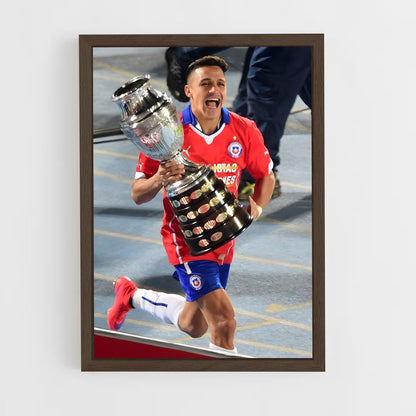 ap-alexis sanchez-1 cadre Bois foncé