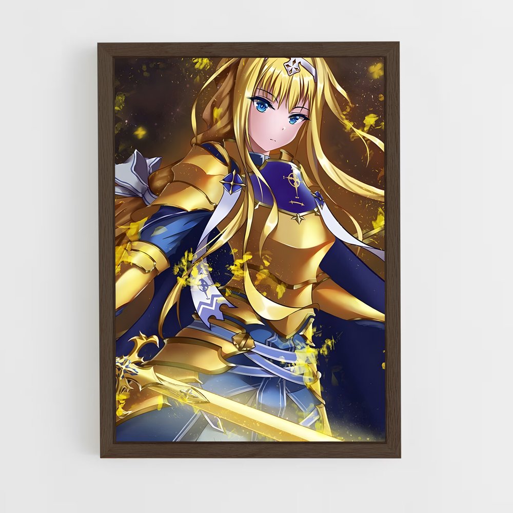 ap-alice sword art online-1 cadre Bois foncé