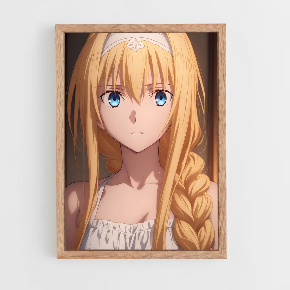 ap-alice sword art online-13 cadre Bois clair