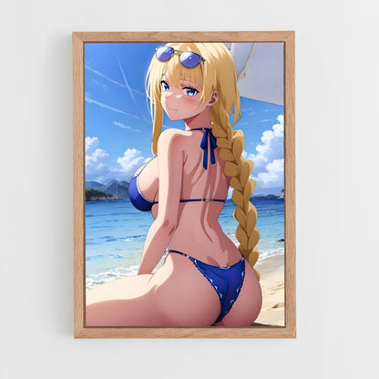 ap-alice sword art online-7 cadre Bois clair