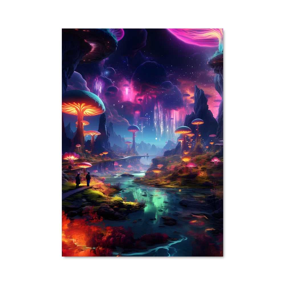 Poster Rivière des Champignons