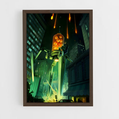 ap-alien invasion-1 cadre Bois foncé